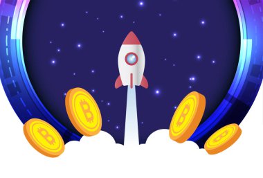 Bitcoin kristal para birimi Ay 'a uçar