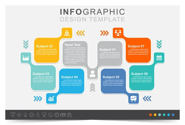 Infographie Show Business Statistics Financial Element Work Data Management Work — Image vectorielle