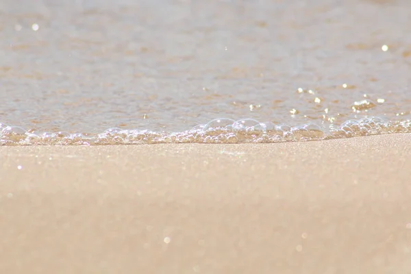 Kreativer Hintergrund Meeresküste Nach Einem Sturm Naturchaos Einem Sandstrand Nach — Stockfoto