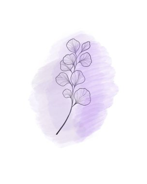 El yapımı Ginkgo biloba. Ana hatlarıyla ginkgo yaprağı. Tasarımınız için egzotik bir resim bırakın..