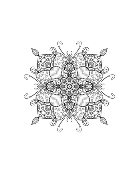 Detailed sketch of a mandala, Mehmedi. beautiful ornament, oriental pattern. — Stock Photo, Image