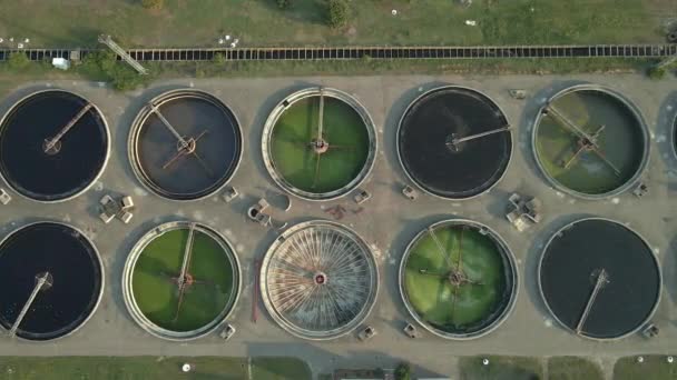 加工厂 通气站空中景观 — 图库视频影像