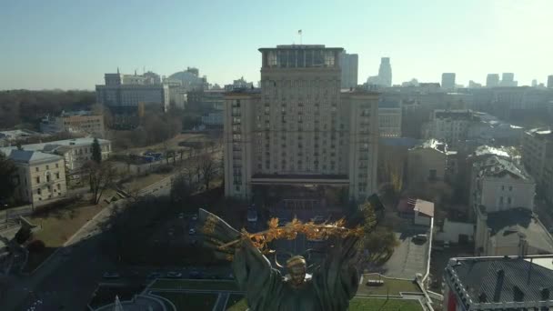 Città Kiev Ucraina Vista Aerea — Video Stock