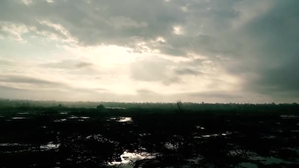 黎明时分 斯卡达湖 — 图库视频影像