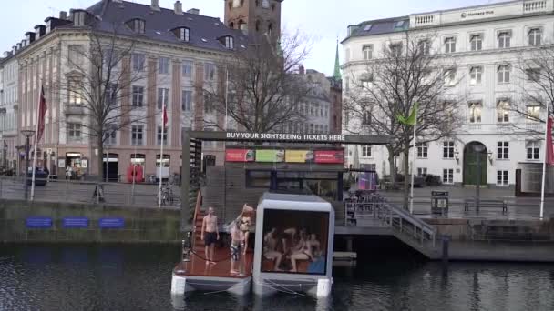 Copenhagen Denmark February 2022 Sauna City Center Copenhagen — Stockvideo