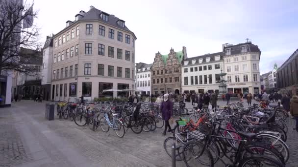 Copenhagen Denmark February 2022 Bicycle Transport City Copenhagen — Vídeos de Stock