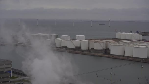 Växt Förbränningsanläggning För Ekologiskt Avfall Köpenhamn — Stockvideo