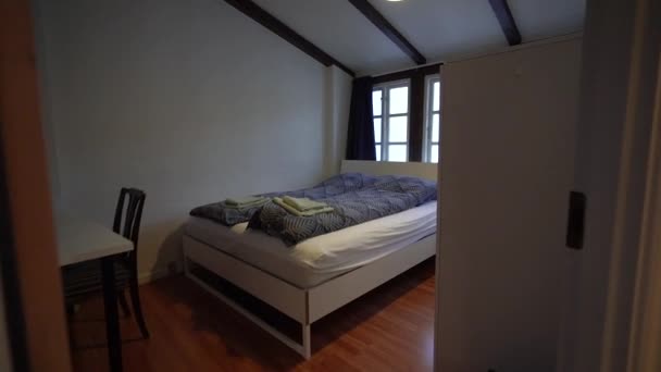 Interior Room Bed Overall Plan — Vídeos de Stock