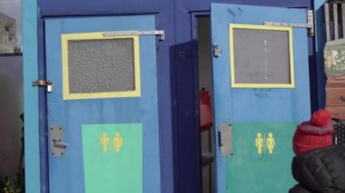 Toilet. Toilet room for men and women.