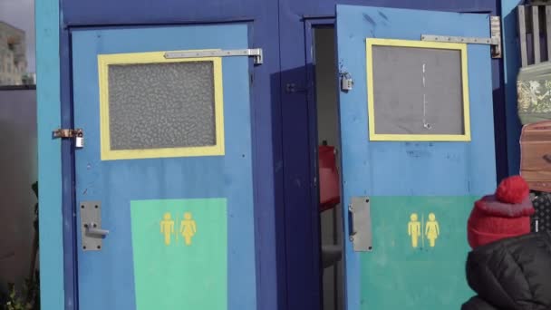 Toilet Toilet Room Men Women — Stok video
