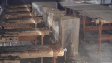 Window. Window in the apartment. Close-up.