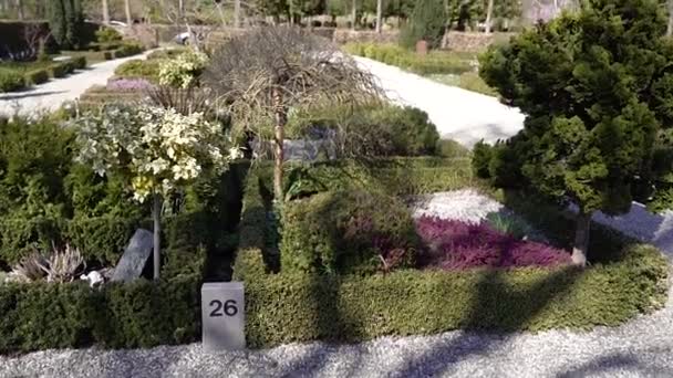 Cemitério Velho Cemitério Parque Copenhaga Dinamarca — Vídeo de Stock