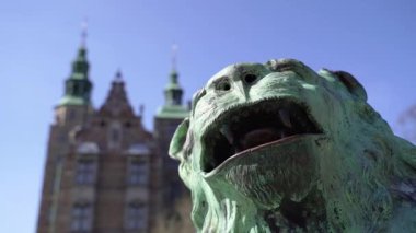 Kilit. Kopenhag 'daki eski kale. Danimarka.