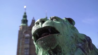 Kilit. Kopenhag 'daki eski kale. Danimarka.
