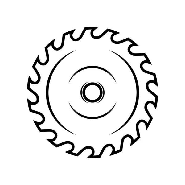 Vintage Stolarz Słowo Mechanik Okrągła Piła Może Być Używany Jak — Wektor stockowy