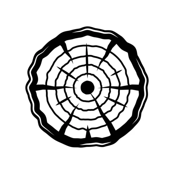 Tâmplărie Vintage Lemn Mecanic Lemn Rotund Poate Folosit Emblemă Logo — Vector de stoc