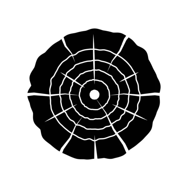 Tâmplărie Vintage Lemn Mecanic Lemn Rotund Poate Folosit Emblemă Logo — Vector de stoc