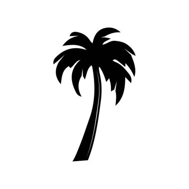 Klasik retro sörf ağacı palmiyesi. Amblem, logo, rozet, etiket gibi kullanılabilir. İşaret, poster ya da baskı. Monokrom Grafik Sanatı. Vektör İllüstrasyonu