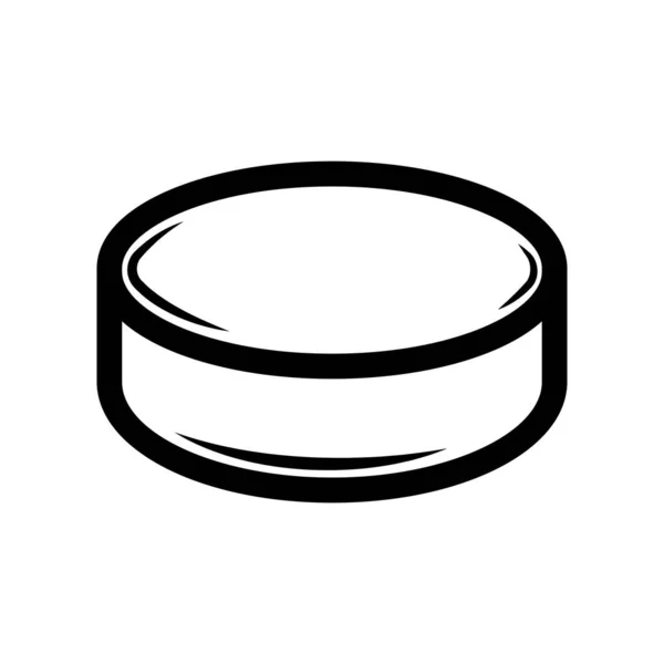Klasik Vwinter Spor Hokey Diski Amblem Logo Rozet Etiket Gibi — Stok Vektör