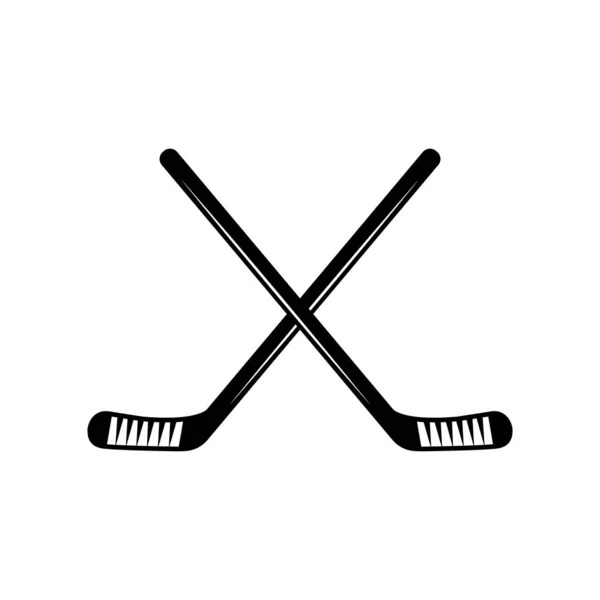 Vintage Retro Vwinter Sport Hockey Stick Kan Användas Som Emblem — Stock vektor