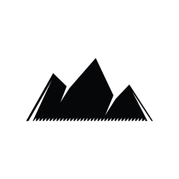Gunung Gunung Retro Kuno Untuk Berkemah Dapat Digunakan Seperti Lambang - Stok Vektor