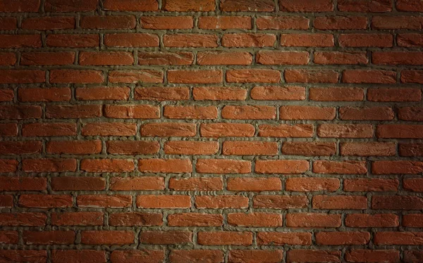 Background Texture Red Brown Brick Wall Copy Space Text Vignette — Stock Photo, Image