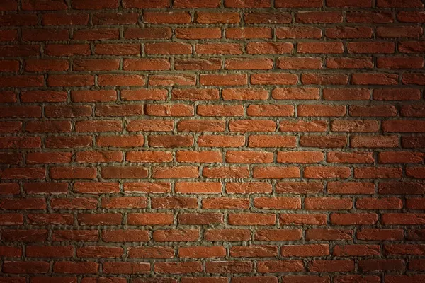 Background Texture Red Brown Brick Wall Copy Space Text Vignette — Stock Photo, Image