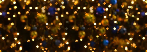 Fondo Navidad Fondo Abstracto Festivo Con Luces Desenfocadas Bokeh Feliz — Foto de Stock