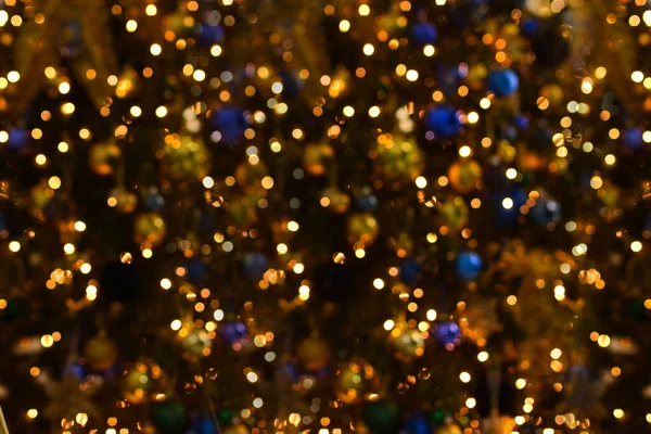 Świąteczne Tło Uroczyste Abstrakcyjne Tło Bokeh Rozproszonych Światłach Christmas Nastroju — Zdjęcie stockowe