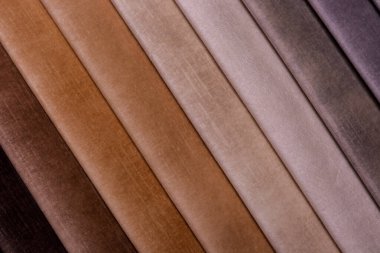 Mobilya kumaşları. Çok renkli kumaş dokusu. Kadife..