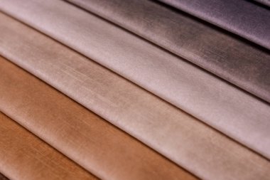 Mobilya kumaşları. Çok renkli kumaş dokusu. Kadife..