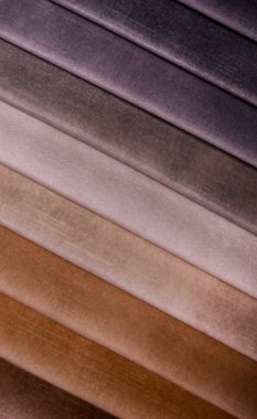 Mobilya kumaşları. Çok renkli kumaş dokusu. Kadife..