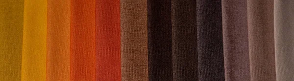 Образцы Мебельных Фабрик Многоцветная Текстура Тканей — стоковое фото