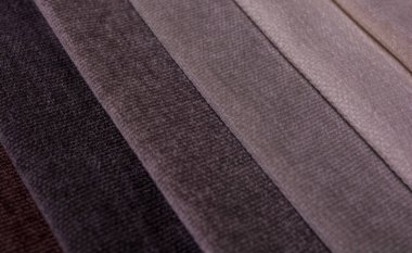 Mobilya kumaşları. Çok renkli kumaş dokusu. Chenille..