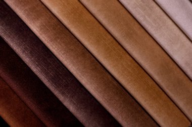 Mobilya kumaşları. Çok renkli kumaş dokusu. Kadife..