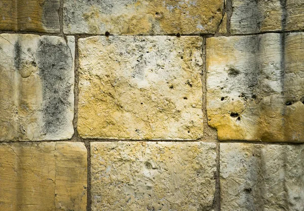 Large Stone Wall Old Building Lot Texture Warm Tones Used — Foto Stock