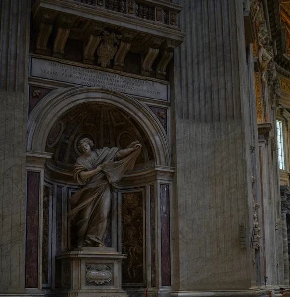 Скульптура Папской Базилике Святого Петра Ватикане — стоковое фото