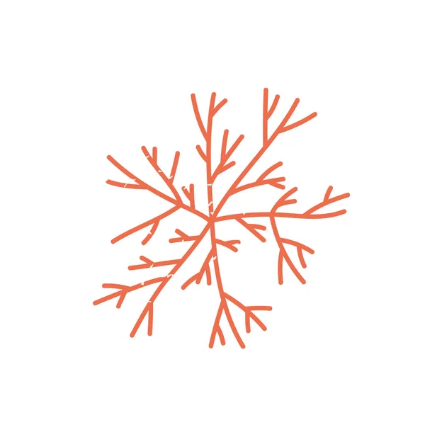 Red Seaweed Red Algae Underwater Plant Marine Flora Sea Ocean — Vector de stock