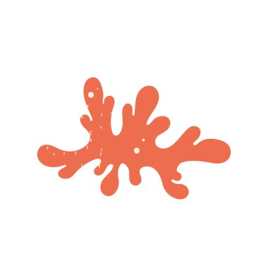 Mercan kayalıkları. Su altı bitki örtüsü ve fauna. Deniz ya da okyanus yaban hayatı estetiği. Çizgi film tarzında vektör illüstrasyonu. İzole edilmiş beyaz arkaplan.