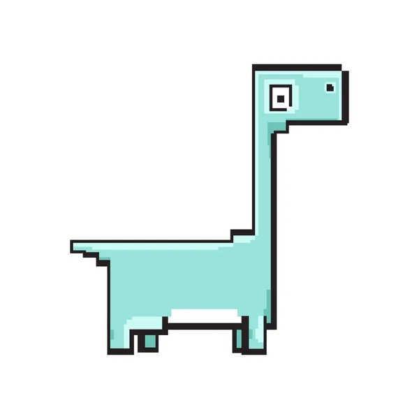 Brachiosaurus Dinosaures Mignons Dinosaures Personnages Dessins Animés Illustrations Vectorielles Isolés — Image vectorielle