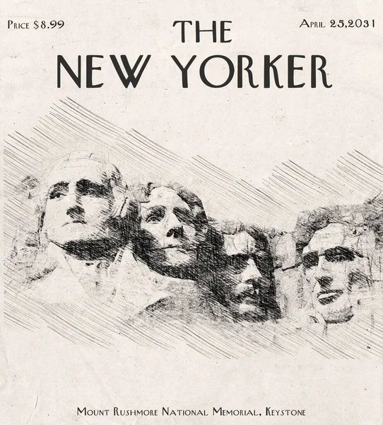 New Yorker April 2031 Mount Rushmore National Memorial South Dakota — Stockfoto