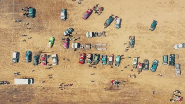 Eventos Deportivos Autocross Las Carreras Autos Deportivos Rally Tradicional Coche — Vídeo de stock