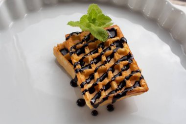 mint chocolate ingredients belgian waffle biscuit waffle