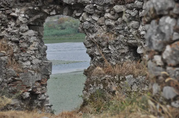 Skadar Lake Montenegro Het Open Oppervlak Van Het Meer Met — Stockfoto