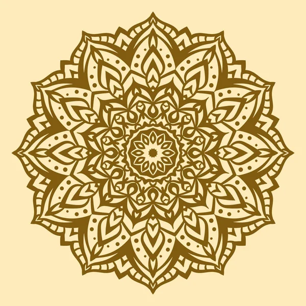 Abstracte Mandala Kunst Circulaire Motief Ontwerp Ronde Traditionele Ornament Voor — Stockvector
