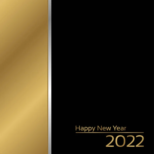 Χρυσό Ευτυχισμένο 2022 Νέο Έτος Αντίγραφο Χώρο Πολυτελές Φόντο Για — Διανυσματικό Αρχείο