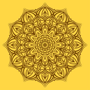 mandala sanat vektörü web ya da yazdırma elementi için soyut gezici etnik tasarım