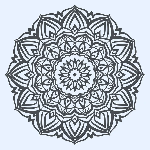 Abstracto Mandala Arte Circular Motivo Diseño Redondo Ornamento Tradicional Para — Vector de stock