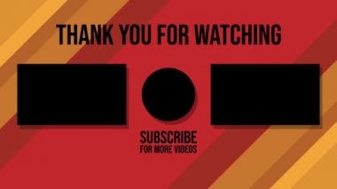 vlogger için son ekran veya son video içeriği