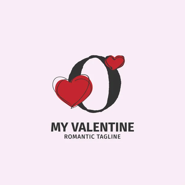 Harfi Bir Sevgili Kimliği Sevgililer Günü Hediyesi Markası Kız Oyuncakçısı — Stok Vektör